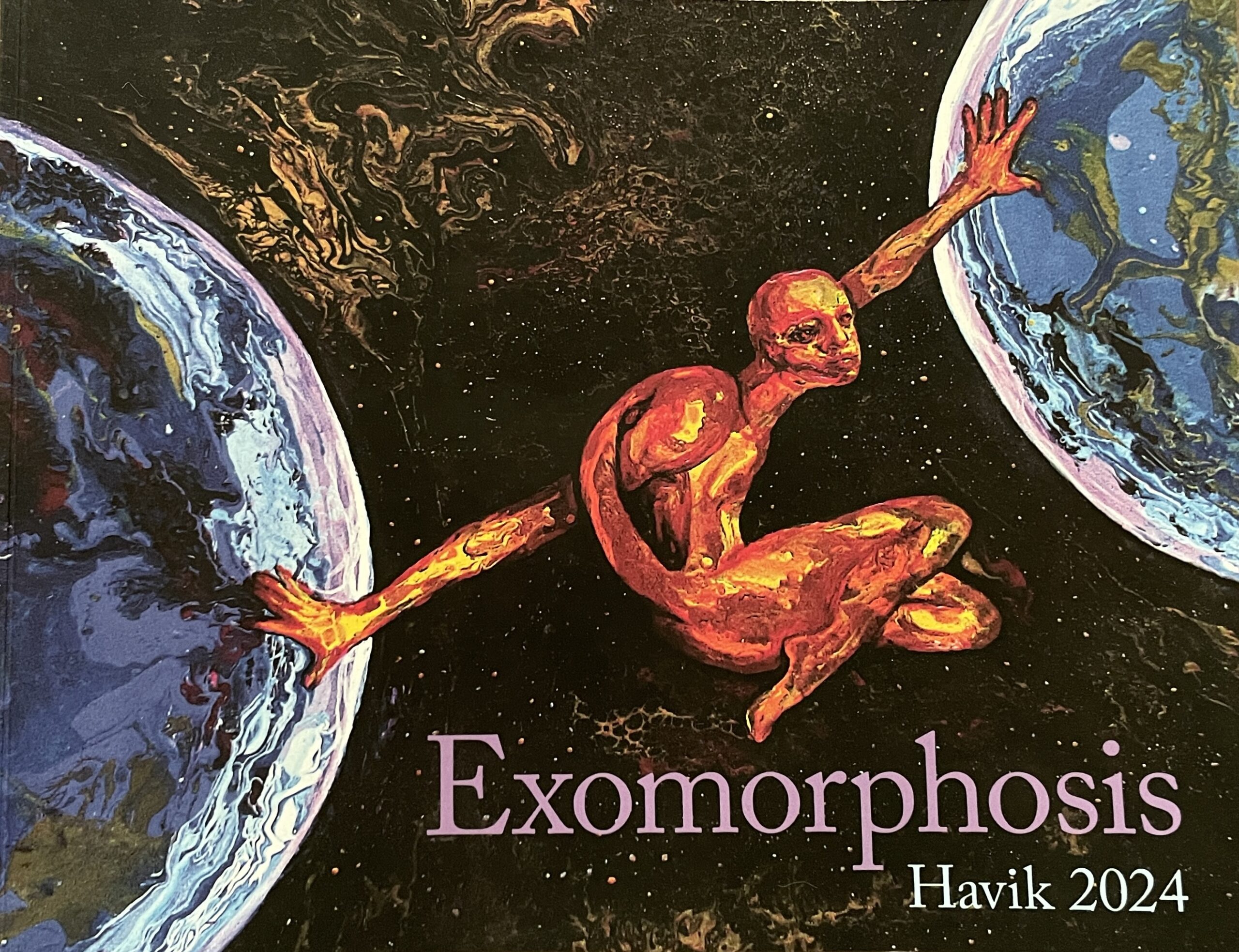 Poetry anthology cover featuring Linda Drattell's poems - Havik, Exomorphosis, 2024